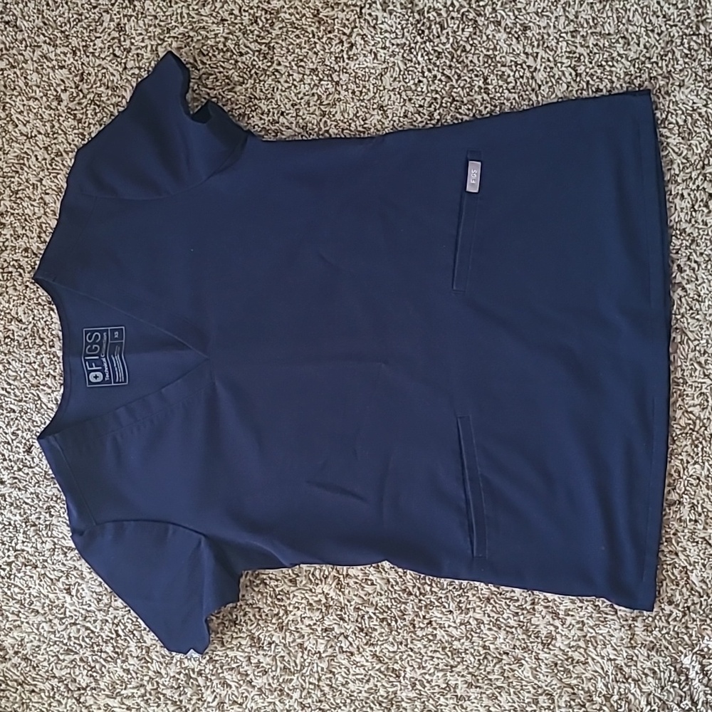 Figs x-small navy scrub top